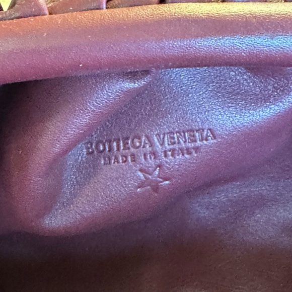 Bottega Mini Pouch in Burgandy - Picture 9 of 10